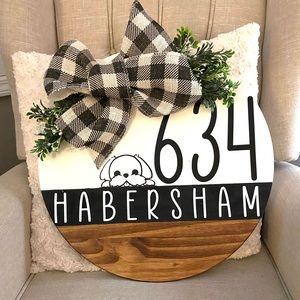18” wooden signs